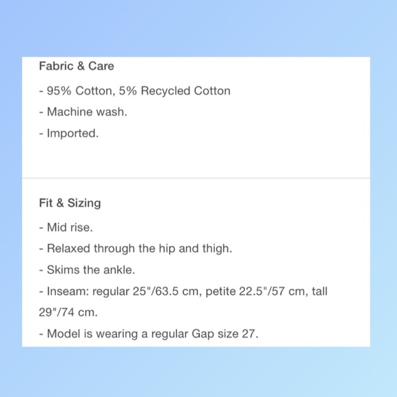 ❤️ GAP Boyfriend Jeans size 6 Mid-Rise Distress Crop size 28 (size 6) NWTS-$90 - Picture 6 of 6